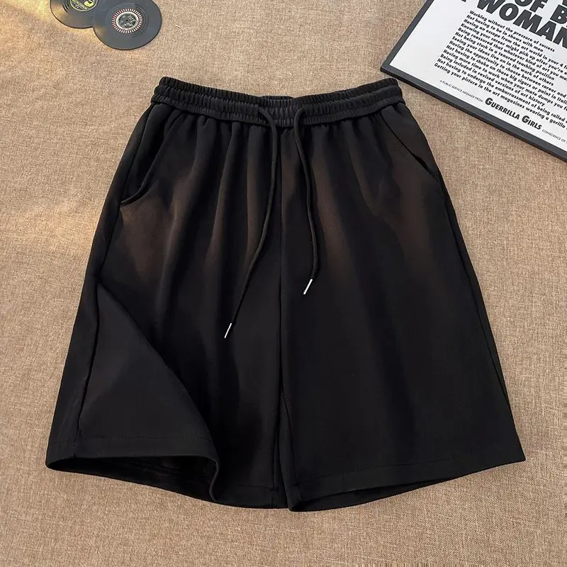 2025 Sports Solid Color Shorts Men's and Women's Loose Beach Casual Sports Shorts Summer New Men's and Women's Streetwear
