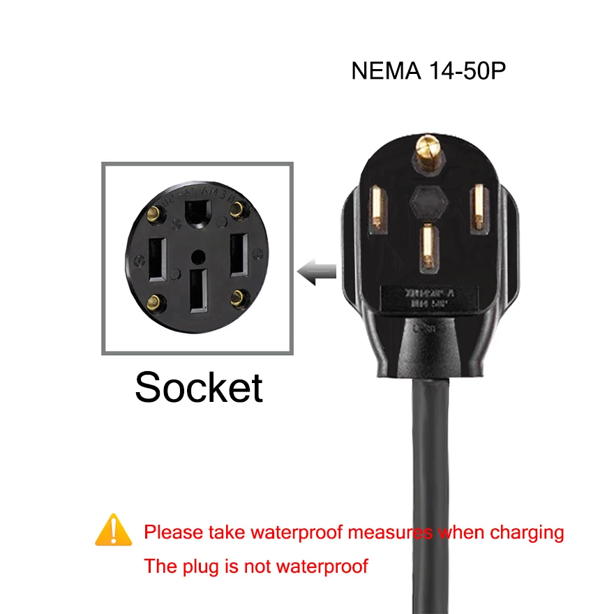 J1772 Type 1 NEMA14-50P Electric car vehicle Portable ev charger Wallbox 40A 240V AC evse charging cable charging stations 5M