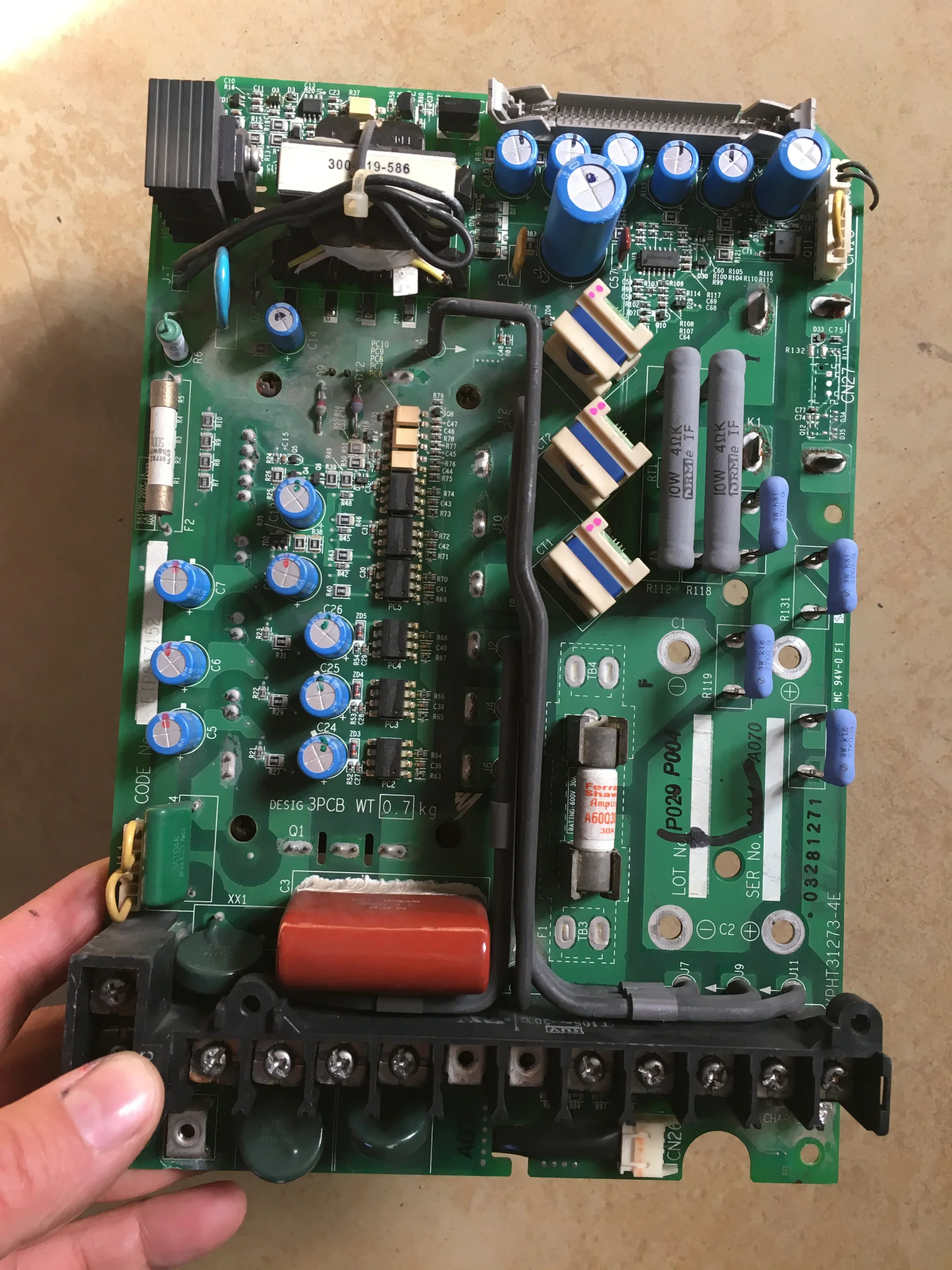 

inverter F7 series 7.5kw with module backplane, power board, drive board motherboard