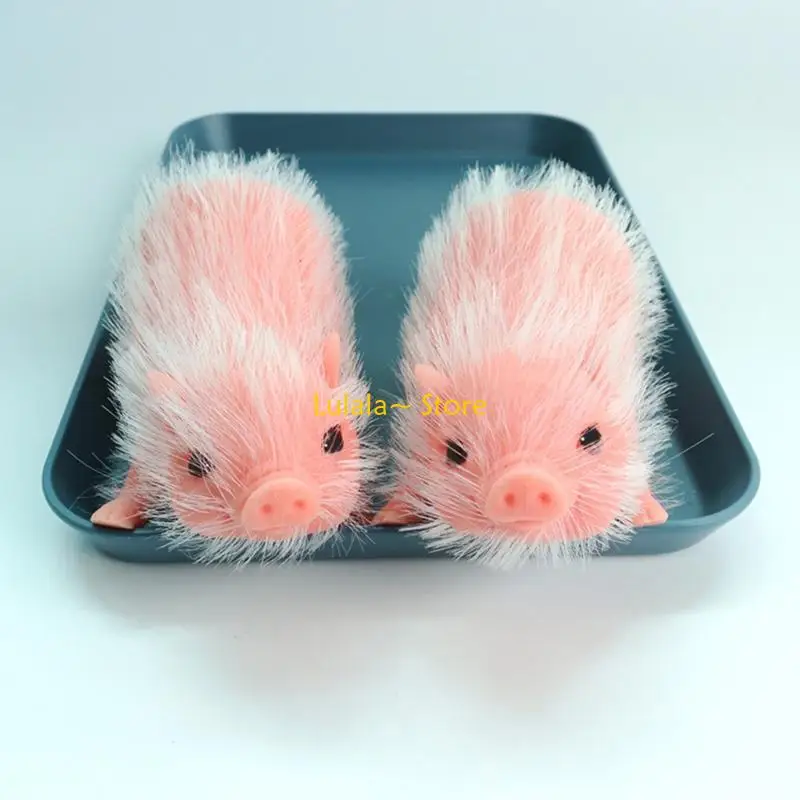 

Y4QA Силиконовая кукла-копилка, реалистичная модель животного для отображения домашнего стола, декоративная