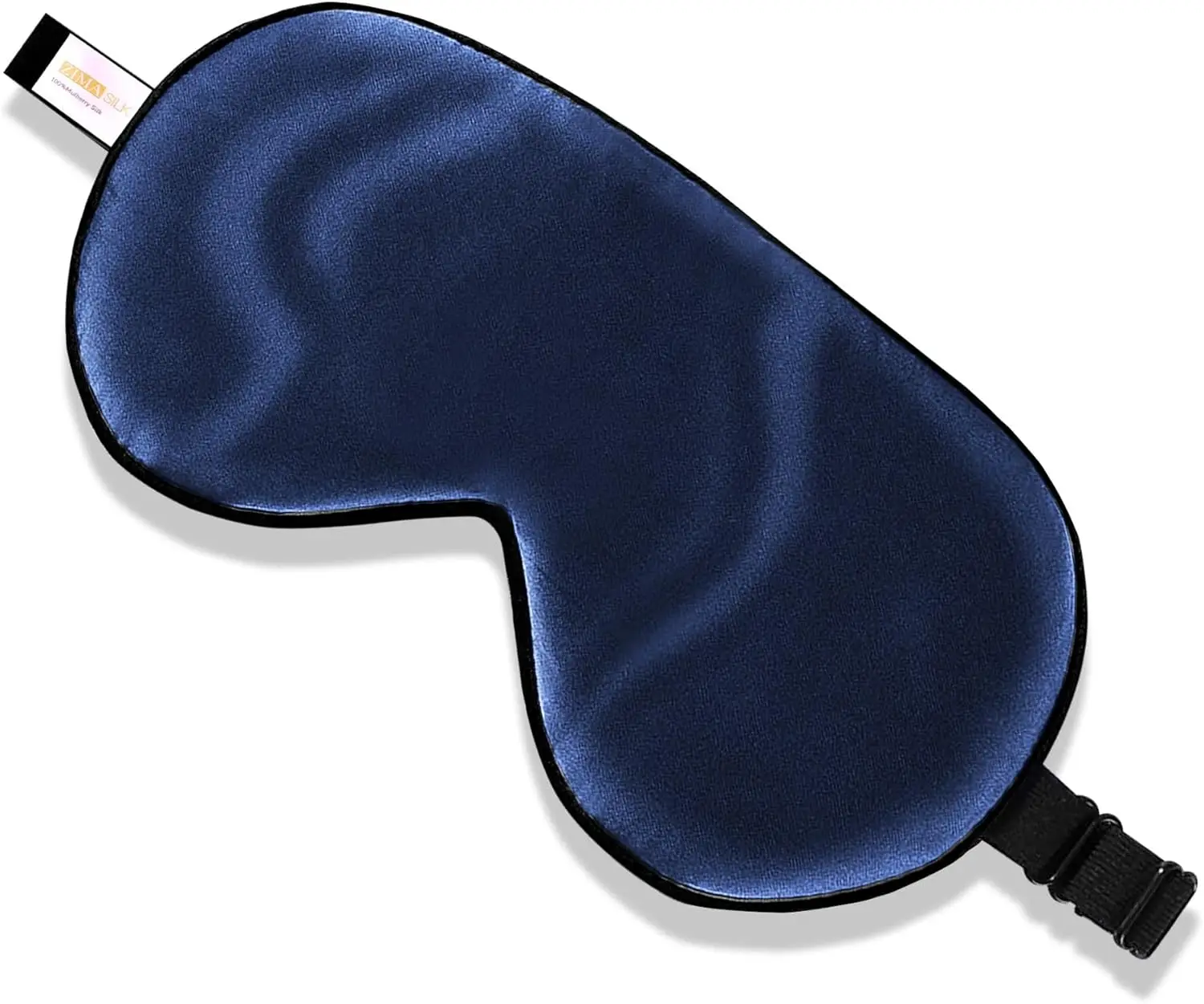 

100% Mulberry Silk Sleep Mask, Super-Soft & Smooth, Adjustable Strap, Multiple Colors (Navy Blue)