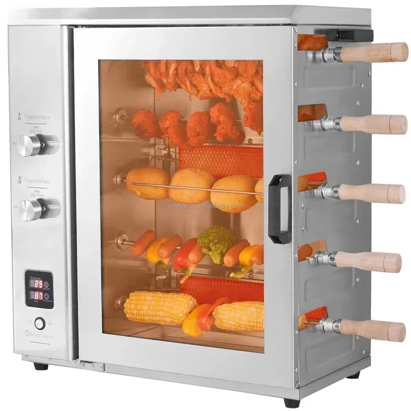 2024Hot Sale Stainless Steel Electric Chicken Rotisserie Oven