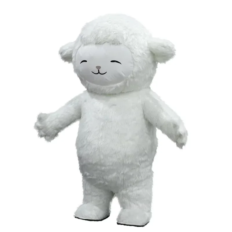 

Надувной плюшевый костюм овцы-талисмана для взрослых, персонаж мультфильма, для косплея, рекламы, Хэллоуина, карнавала, Рождества, праздничных вечеринок, реквизит для выступлений