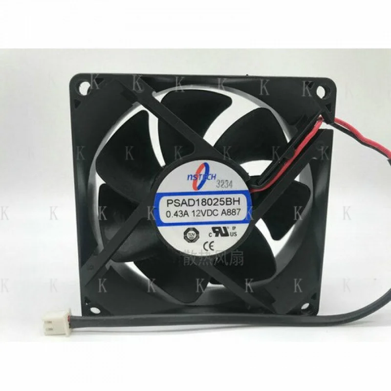 

C оригинальный для NSTECH PSAD18025BH A887 DC12V 0,43A 8 см 2-проводной двойной вентилятор # А6-35