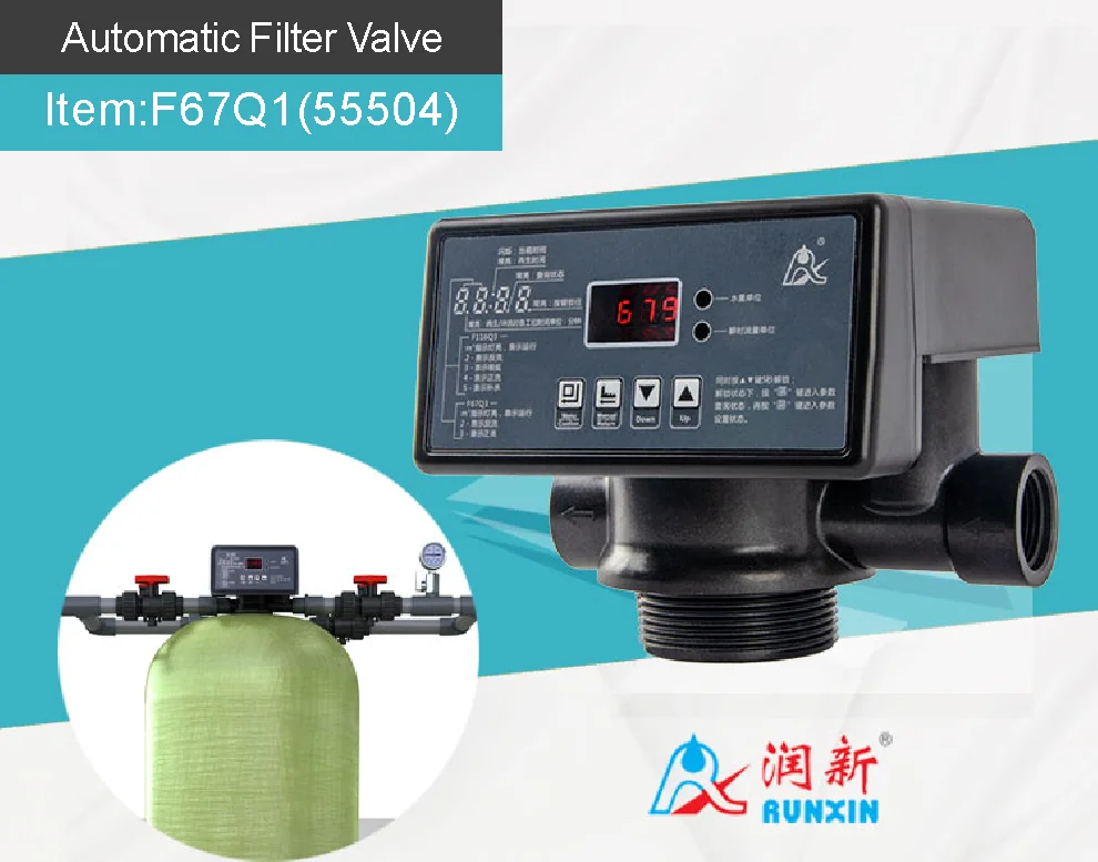 Válvula de filtro automática Runxin serie Q Válvula multidireccional para tratamiento de agua Renxin F71Q1 F67Q1