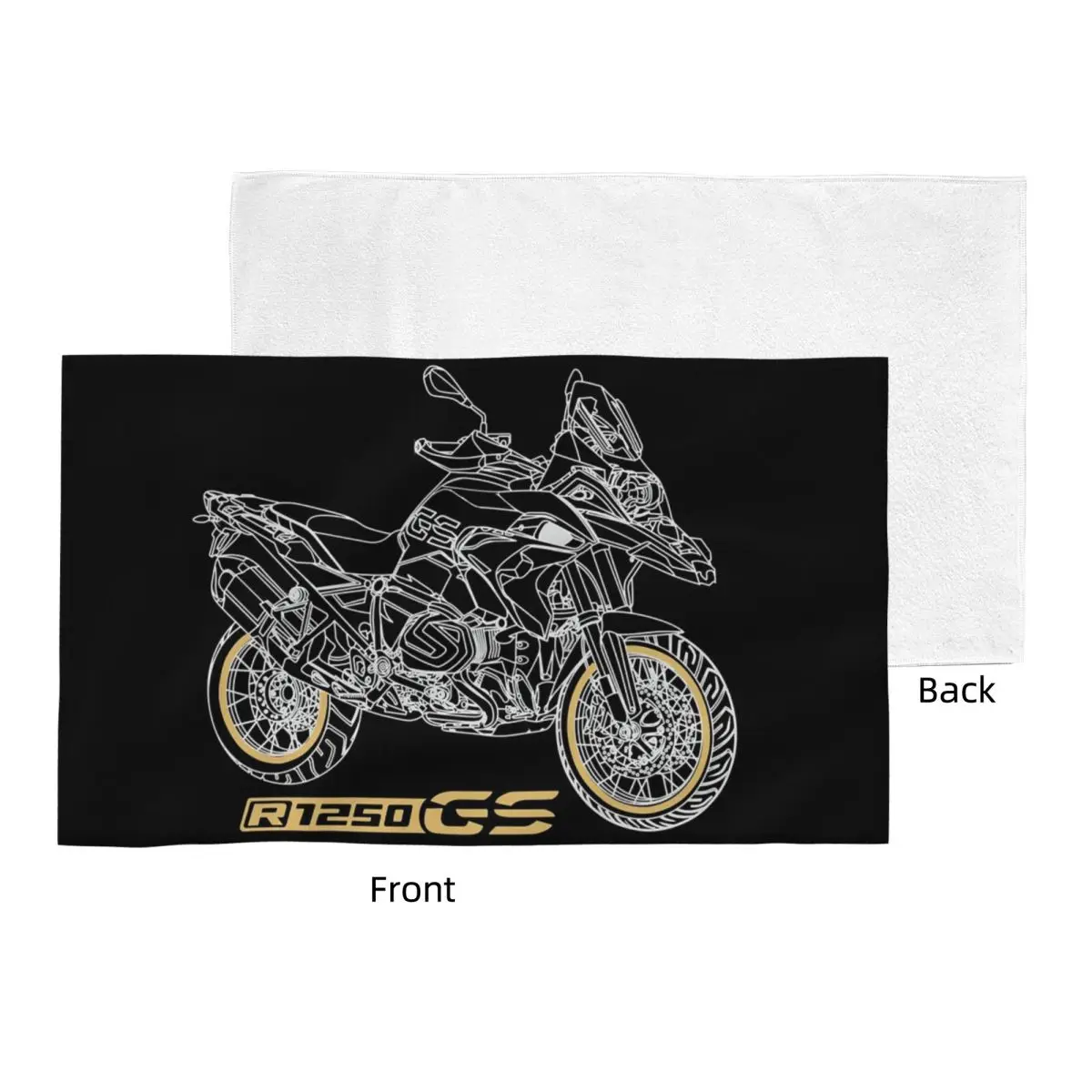 Custom GS 1250 R 1250 Adventure Motorcycle (4) Soft Face Towel Quick Dry Pool Bath Cotton Towels Absorbent