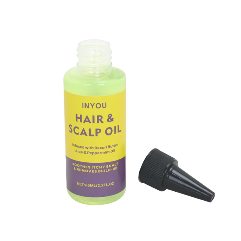 Hair and Scalp Oil 65ML Antipruitic Oil for Hair  soothes Itchy Scalp and Removes Build-up Aloe and peppermint oil