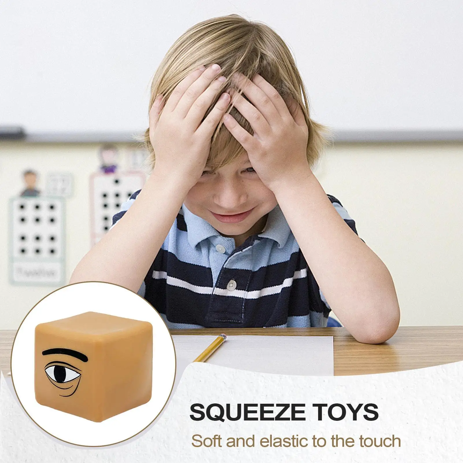ألعاب الضغط لعبة فيدجيت الحسية للاسترخاء على شكل عين واحدة أداة تهدئة قابلة لإعادة الاستخدام لهدايا الأطفال الصغار والبنات والأولاد