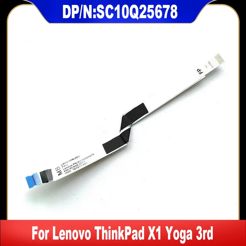 SC10Q25678ใหม่ของแท้สำหรับ Lenovo ThinkPad X1 3rd โยคะเครื่องอ่านสายสแกนลายนิ้วมือเซนเซอร์สาย Ffc fpr