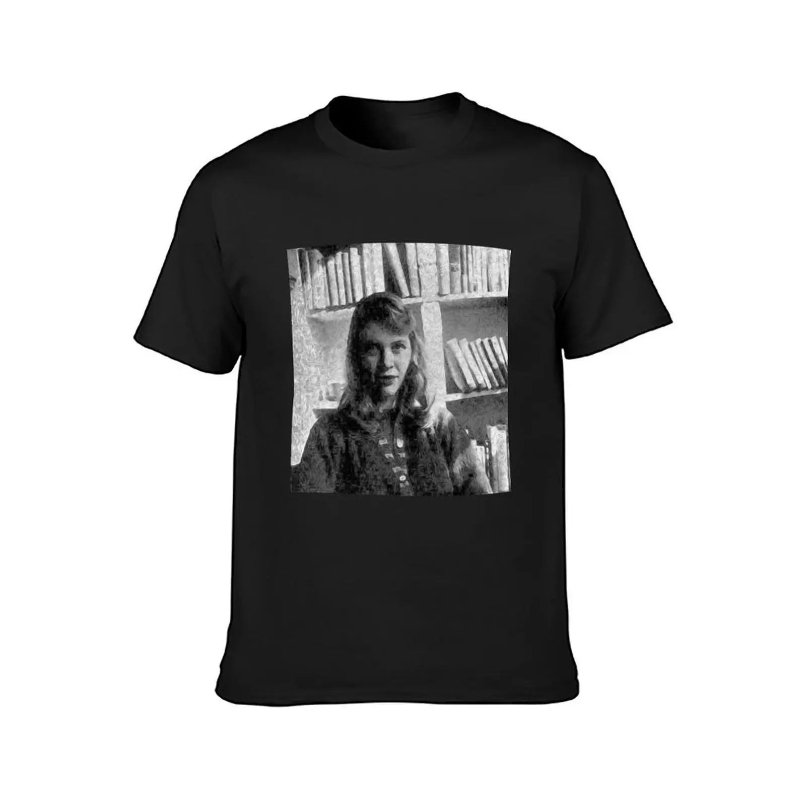 Sylvia Plath - #2 of #7 in a series T-Shirt cute clothes quick drying hippie clothes funnys plain t shirts men