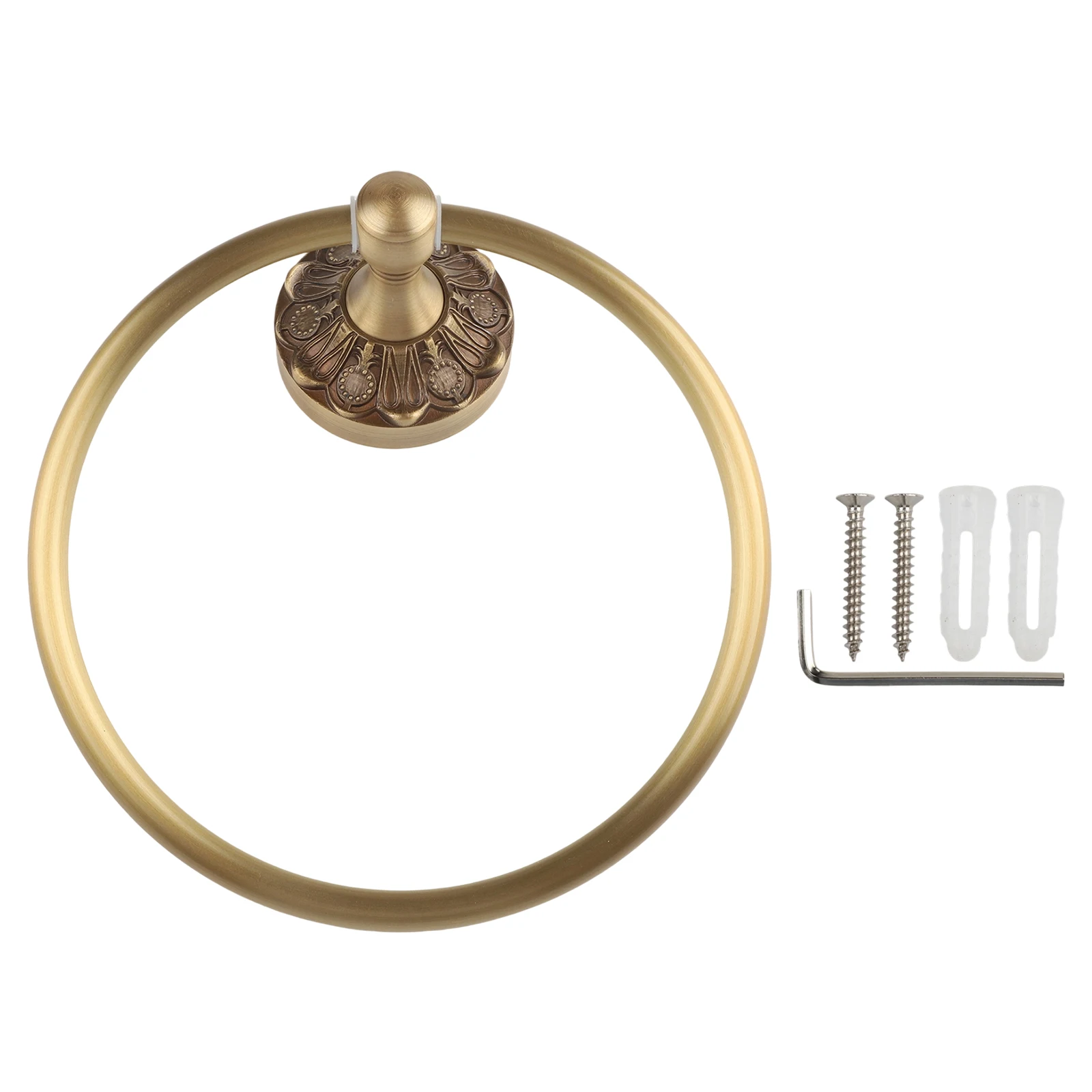 

Bathroom Decor As Shown In The Picture Brass Towel Holder Modern Vintage Towel Holder High-Quality Brass Material