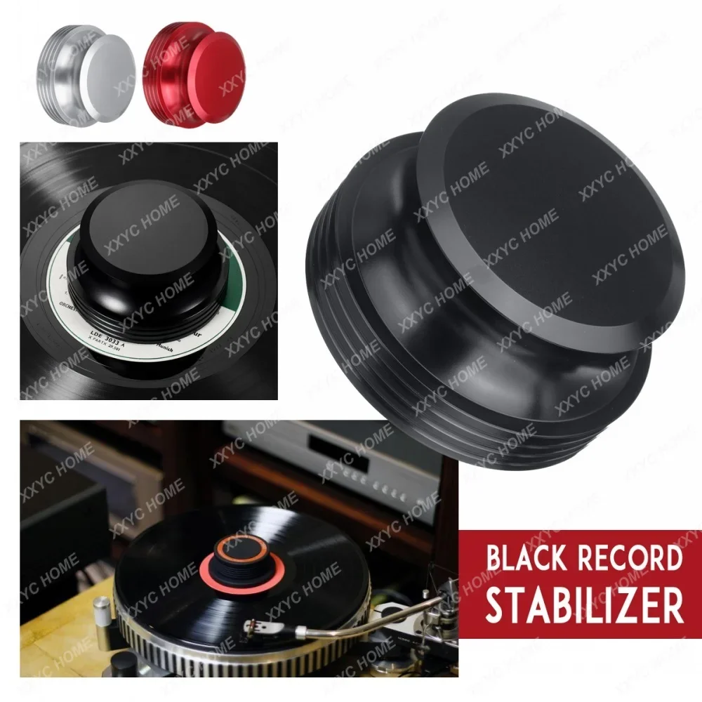 Record Turntables Weight Stabilizer LP Vinyl Black Clamp Aluminum Metal Player Accessories