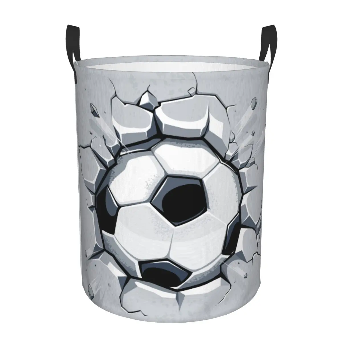 Dirty Laundry Basket Soccer Ball Breaking Wall Folding Clothing Storage Bucket Toy Basket Home Waterproof Organizer