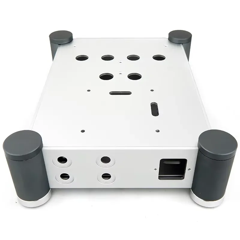 2026Hot ALL Pure Aluminum Chassis for Hetan Maoshi Tube Amplifier Kits Enclosure Tube Preamplifier Shell Case 202mm x 80mm x