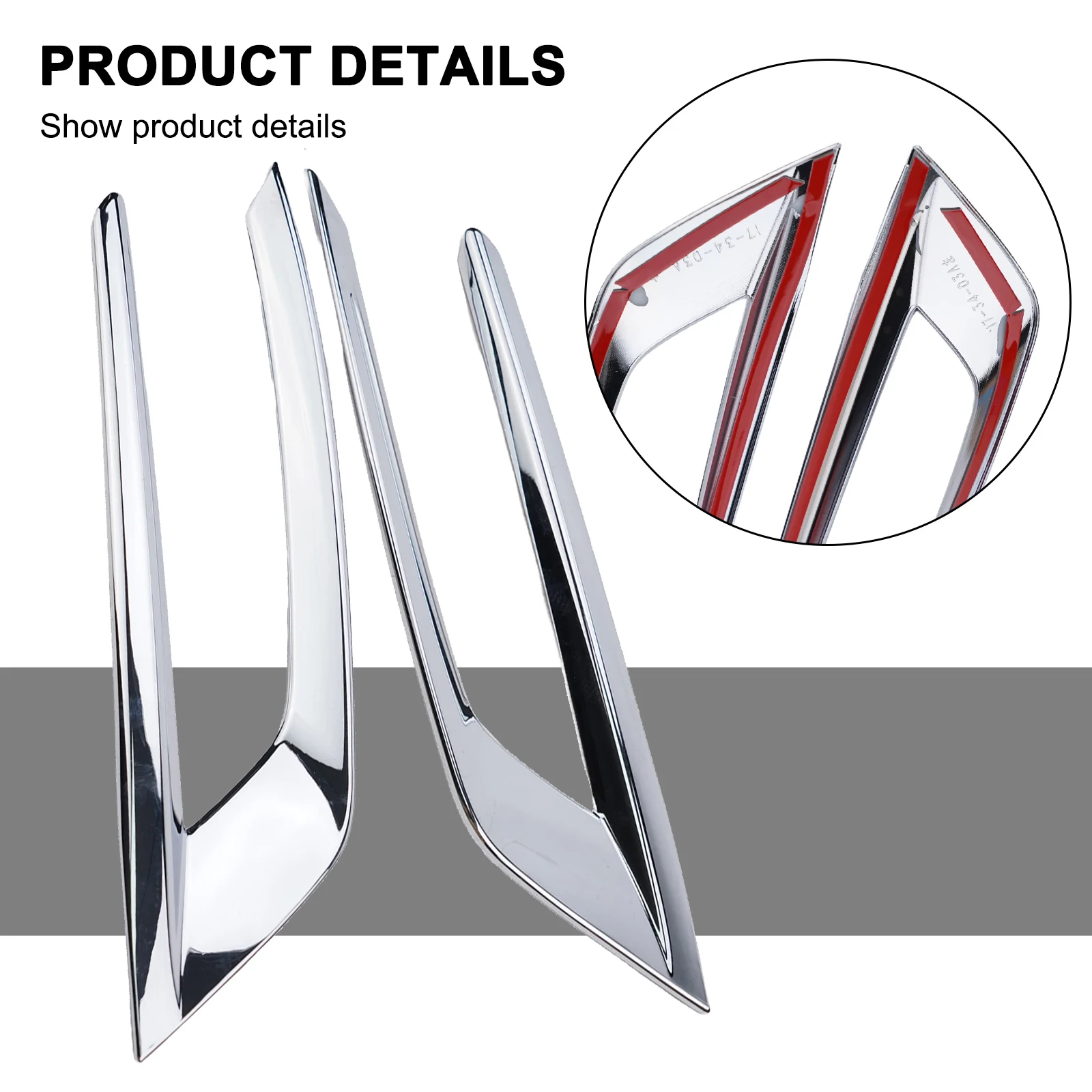 

Fog Lamp Decoration Add a touch of Elegance to Your For Volvo XC60 2018 2023 with Chrome Fog Light Lamp Covers Set of 2