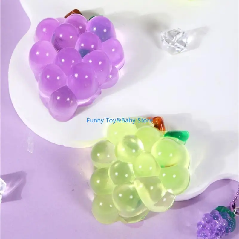 Verformbare Squeeze Stress Ball Für Erwachsene Kinder Realistische Traube Anti Angst Sensorischen Spielzeug C90B