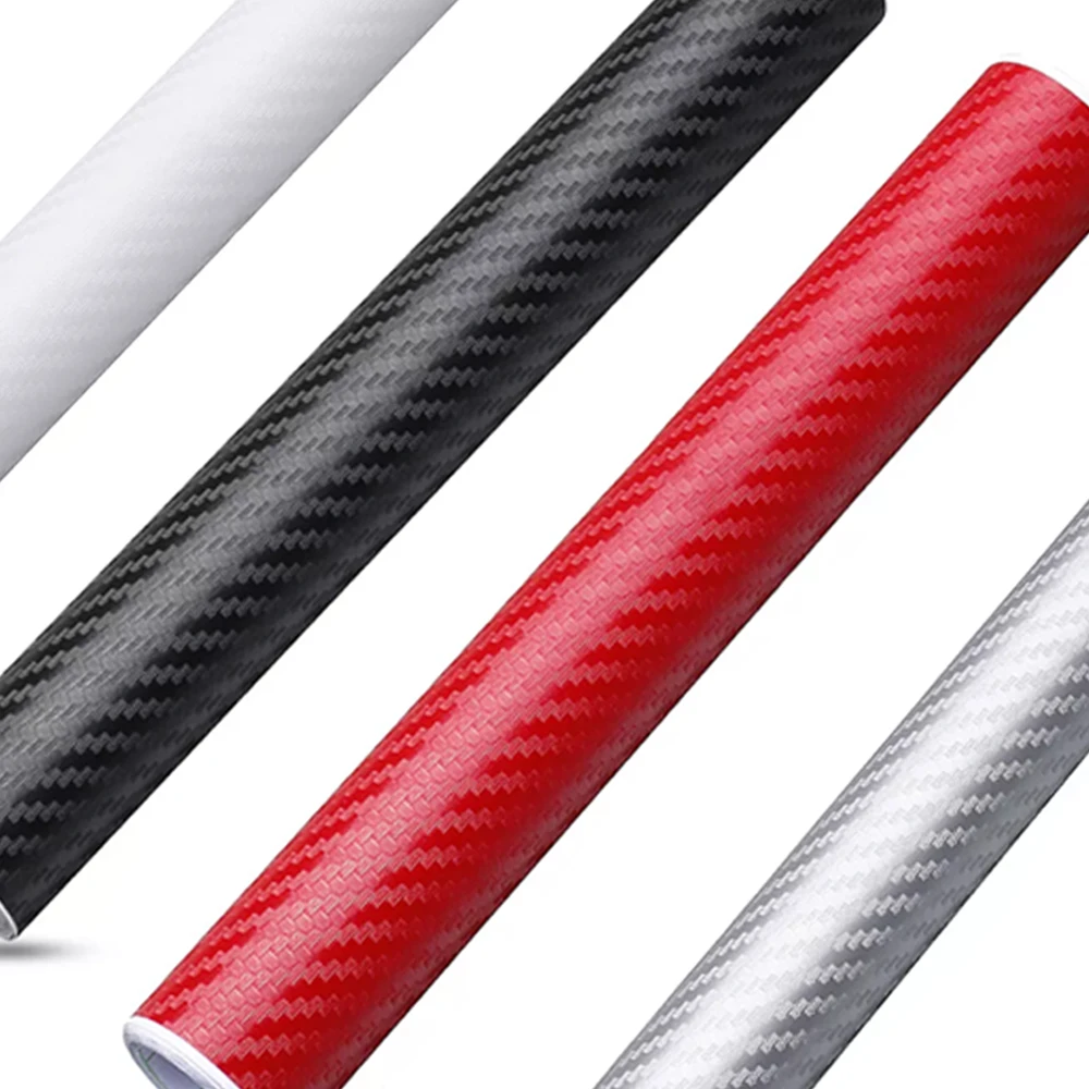 

25cmx200cm 3D Carbon Fiber Vinyl Film Car Motorcycle Sticker Waterproof Decorative Adhesive Protector Film Car Accessories