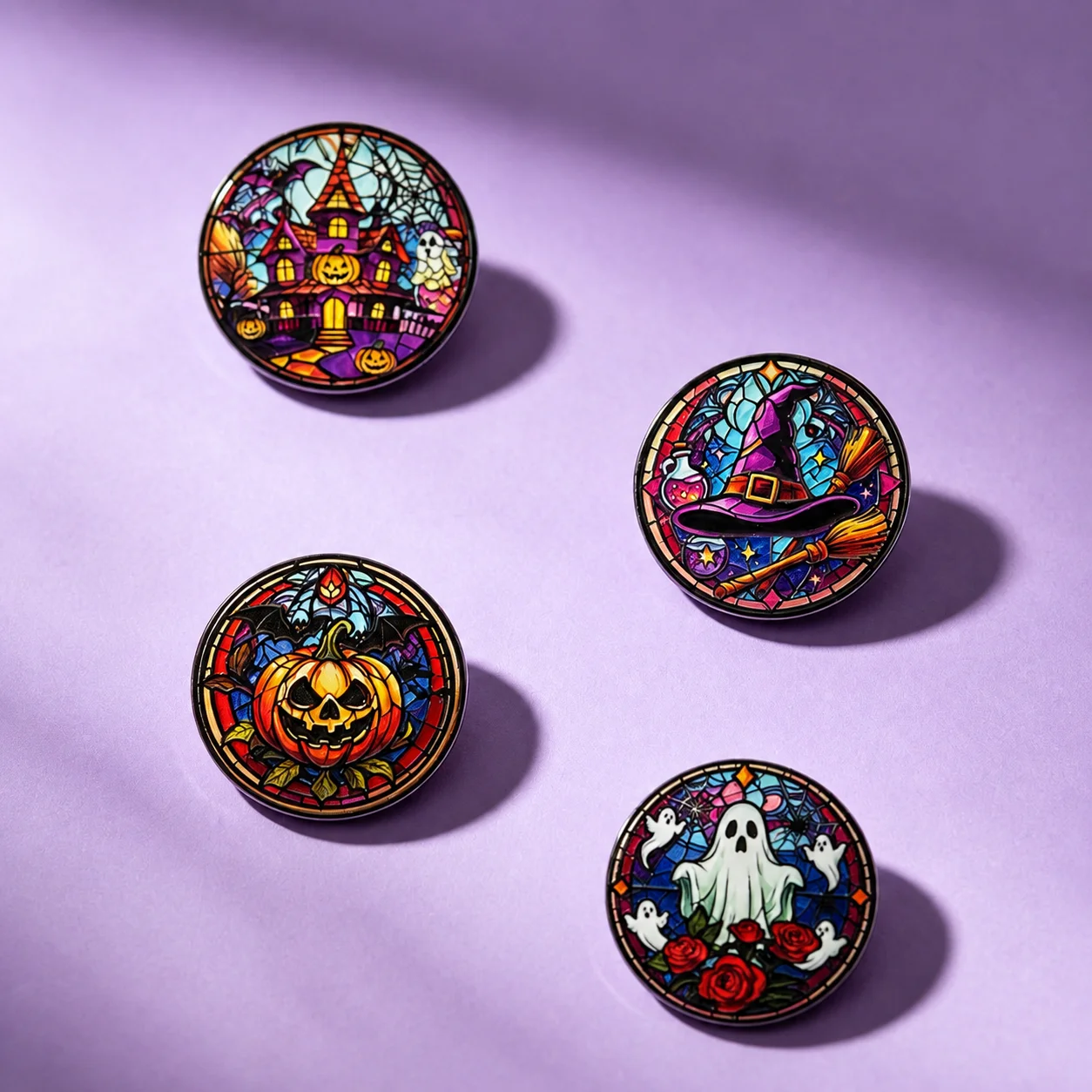 Festive Lapel Pin Electroplated Clothing Brooch Party Decoration Brooch Lightweight Halloween Brooch For Dress Holiday Gathering