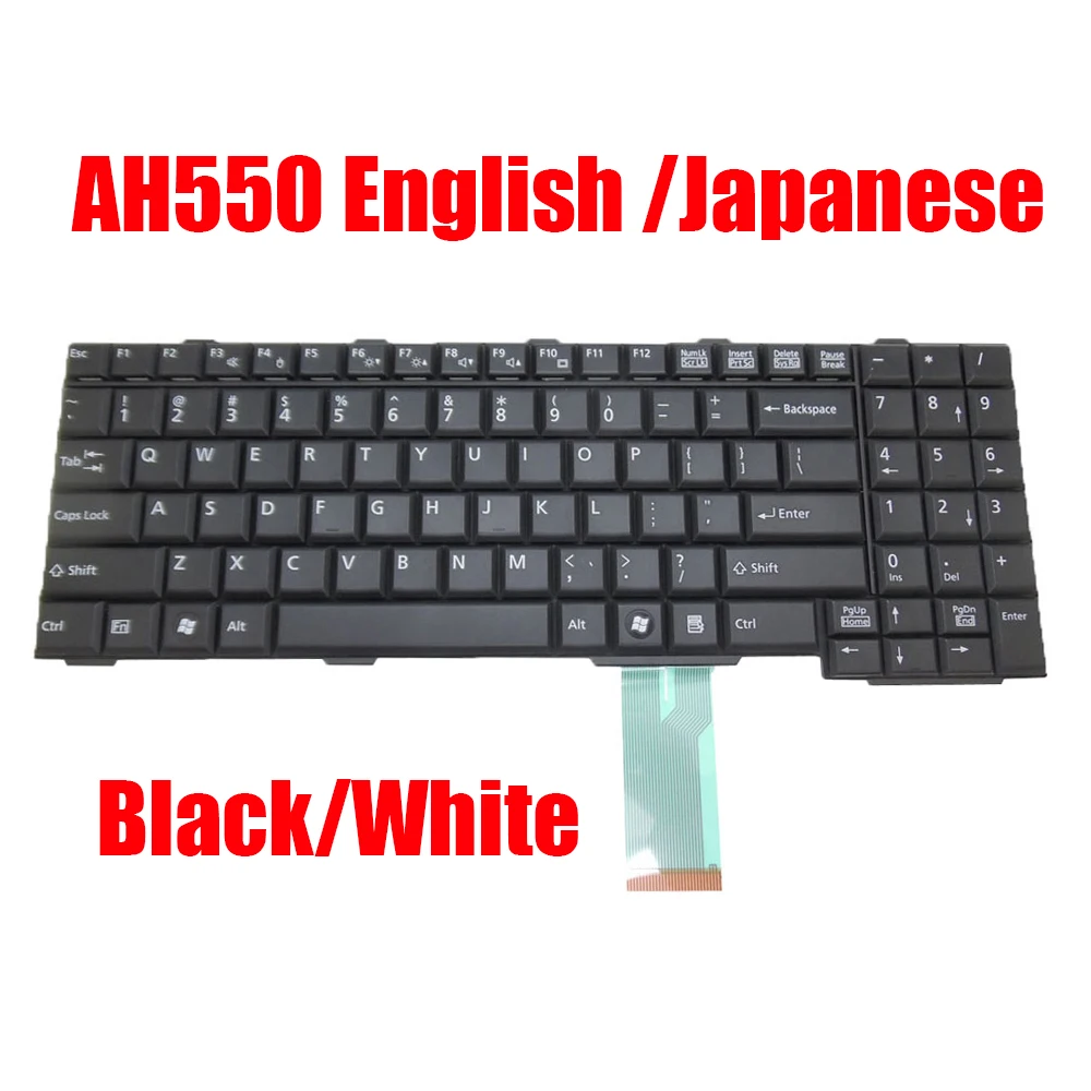 

US JP Laptop Keyboard For Fujitsu AH550 AH700 N860-7644-T001 CP424748-01 N860-7644-T088 CP424744-01 CP439024-01 MP-08F90J06D852