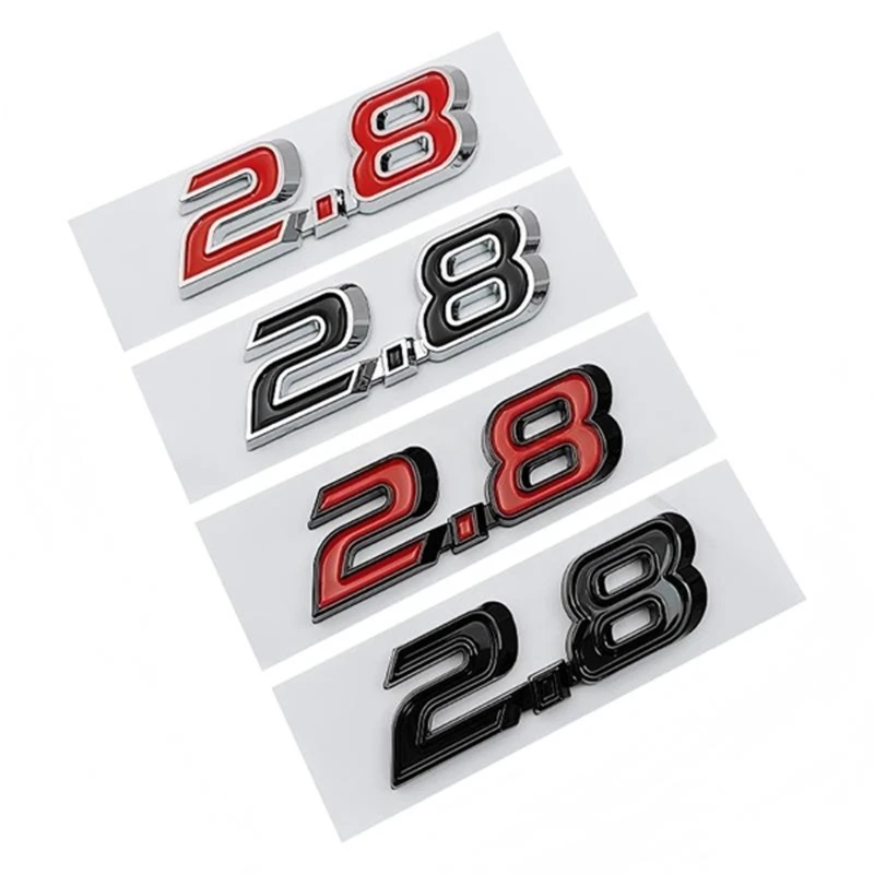 2.8 Car Exterior Badge Colorful Badge for Trunk Decoration and Update R6FB