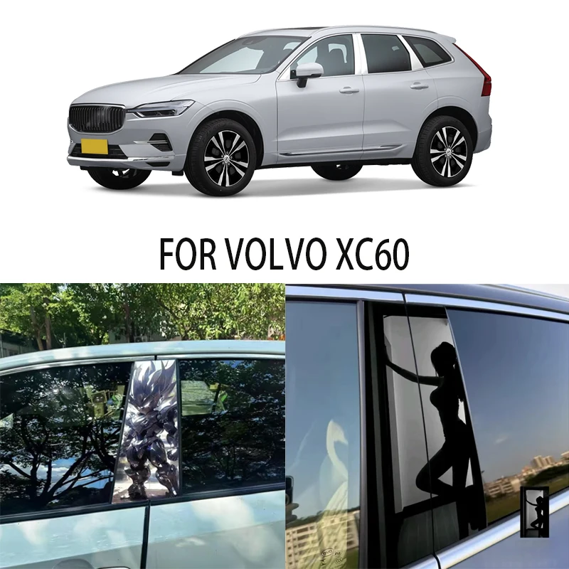 

Door Window Decoration Trims Pillar Posts Stickers Auto Styling For VOLVO XC60 Car accessories