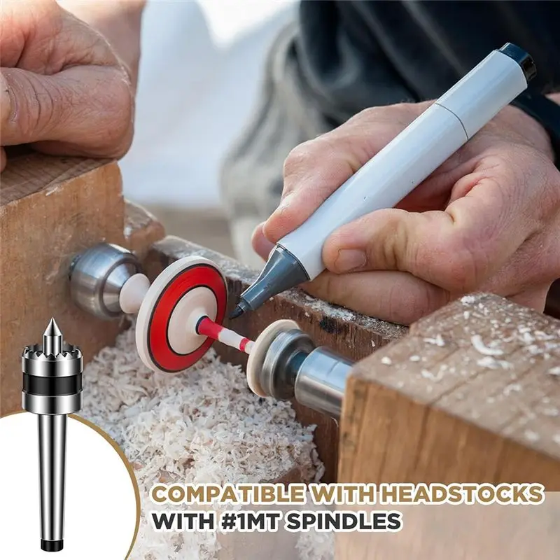 ABAH-Wood Lathe Drive Center Wood Lathe Turning Tool Wood Lathe Accessories Compatible With 1MT Spindles