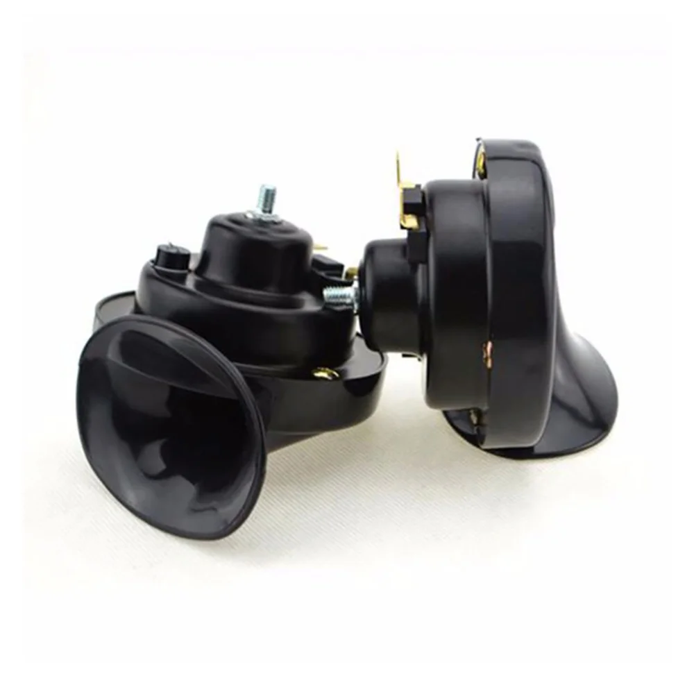 2Pcs 300 DB Snail Sound Horn Raging Sound Electric Snail Horn 12V Car Speaker Car Warning Loudspeaker Motorcycle Car Accessories