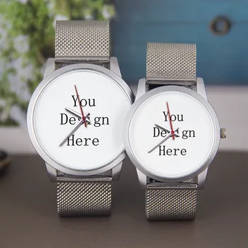 Regalo fantastico Orologio da 45/38 mm Stampe Foto Logo Nero...