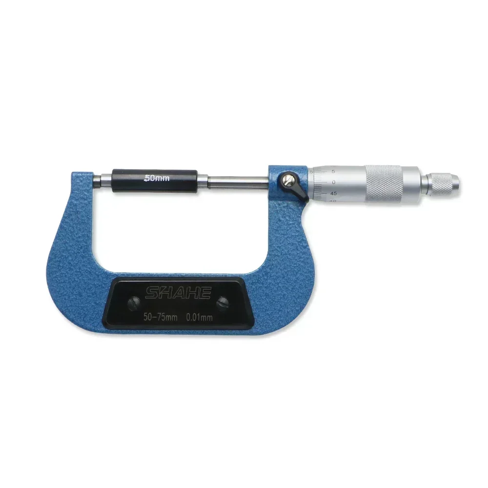 Shahe 0.01mm 50-75mm Outside Micrometer Mikrometre Measuring Device Mechanical Gauges Micrometer Precision Tools