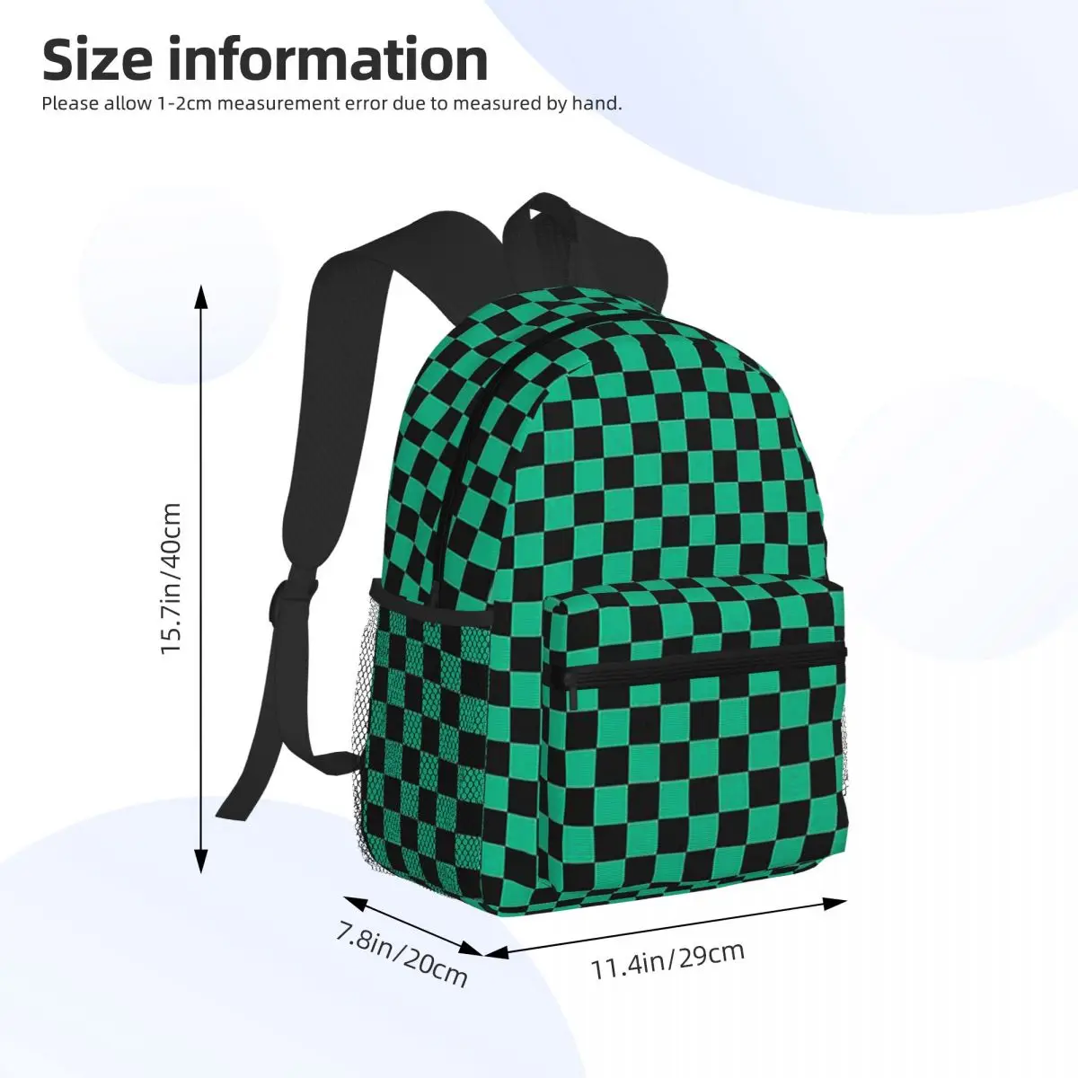 Nezuko Kimono Demon Slayer Kimetsu No Yaiba Anime Studente Zaino Borsa da scuola Zaino da trekking per uomo Donna Bookbag Borse a tracolla