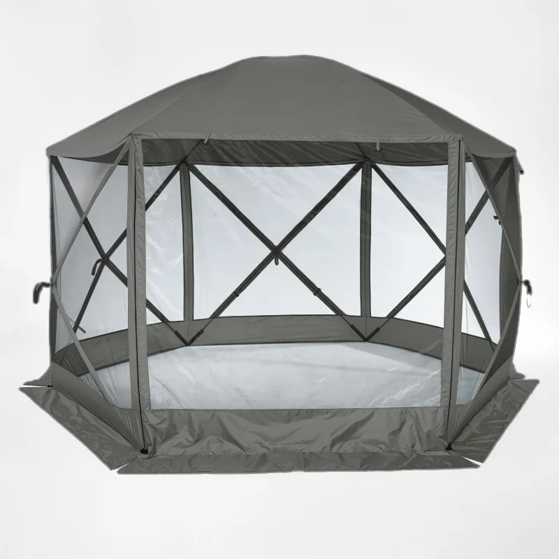 

10 Persons Hexagonal Automatic Outdoor Car Tent Family Camping Anti Mosquito Mesh Beach Shelter Hiking Self Driving TeamTent