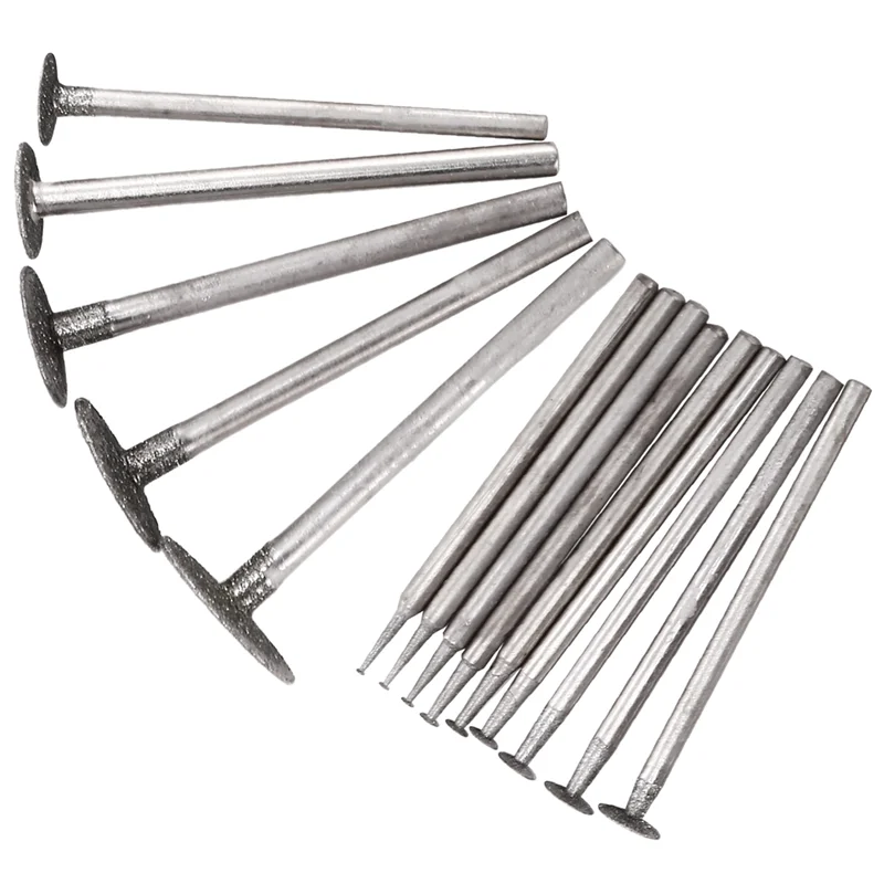Classy-14PCS Diamond Stone Grinding Bits - 3/32 Inch Shank For The Customizer, High-Precision Rotary Tool Accessories
