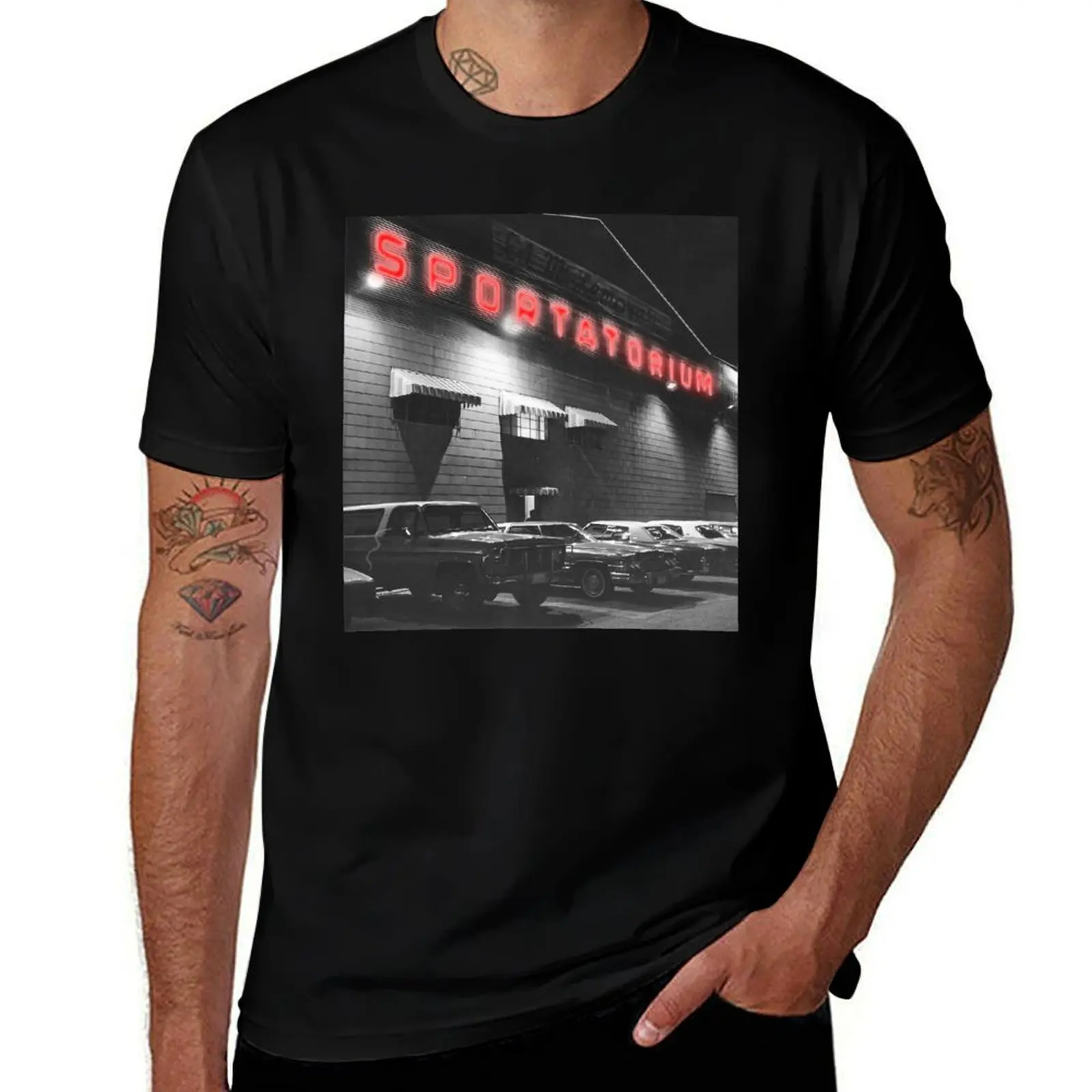 Dallas Sportatorium T-Shirt Mechanic Work Tee Shirt T-Shirt