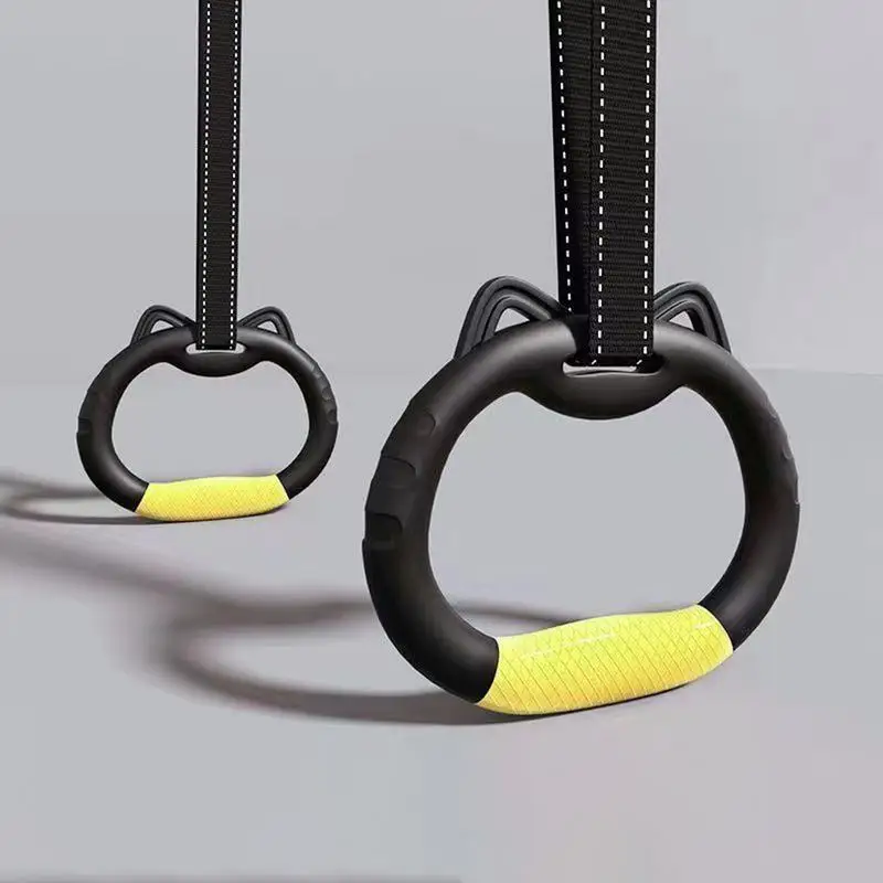 Gymnastics Rings Kids Children Trapeze Bar Rings Home Fitness Pull Up Strength Training For Home Gym Full Body