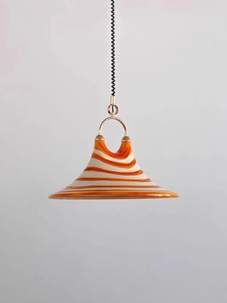 

Retro Gradient Texture Stretchable Clothing Store Restaurant Decoration LED Pendant Light Suitable for Bedrooms and Living Rooms