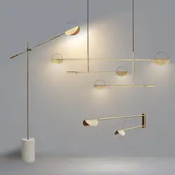 Bolia Leaves Pendant lamp Minimalist Geometri lamp decoration black gold light for restaurant Living Room kitchen island Light