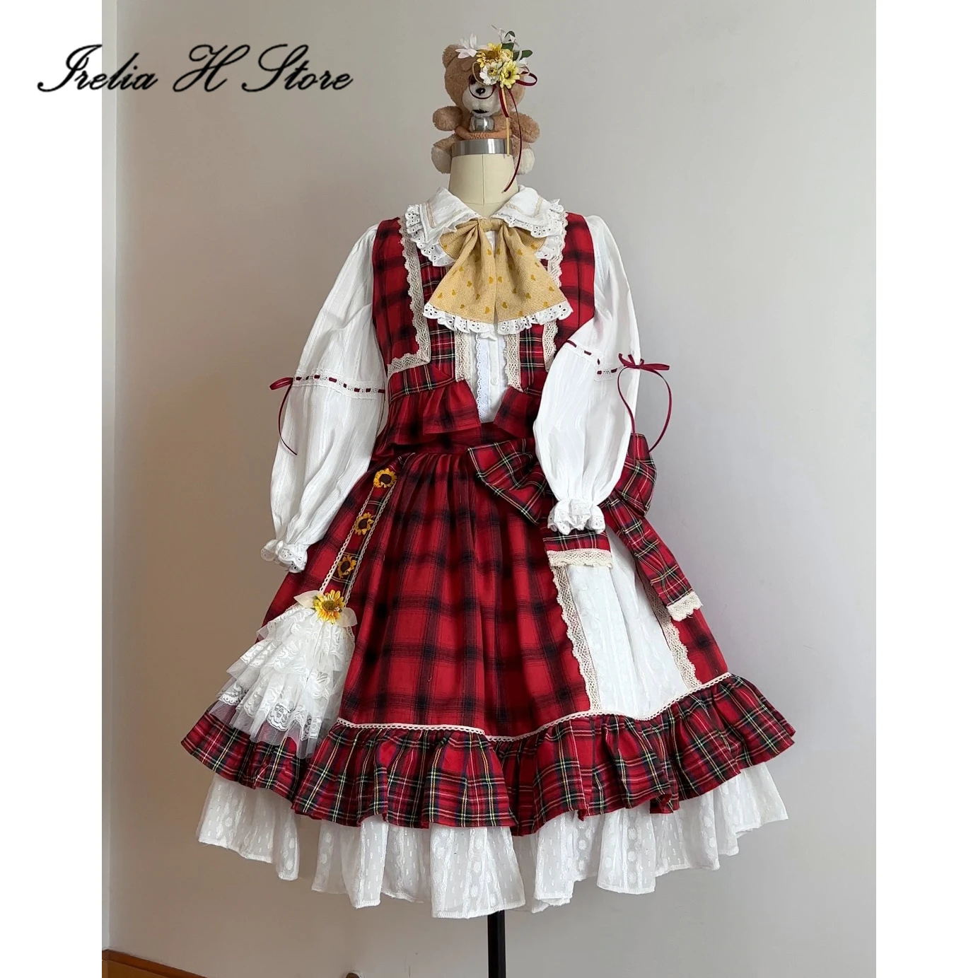 

Irelia H Store Custom size made Touhou Project Kazami Yuuka Cosplay Costume Anime Kazami Yuka Dress Female Halloween Costumes