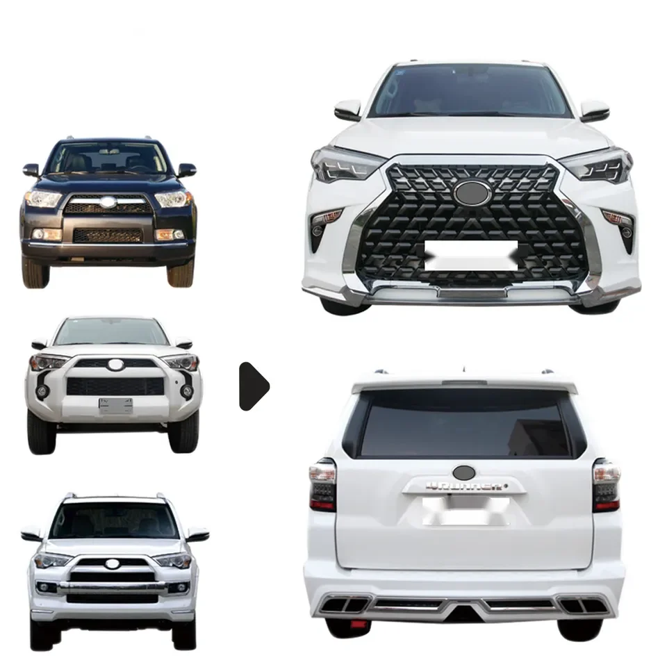 High quality upgrade front rear bumper headlight taillight body kit bodykit for toyota 4runner 2012 2014 2020