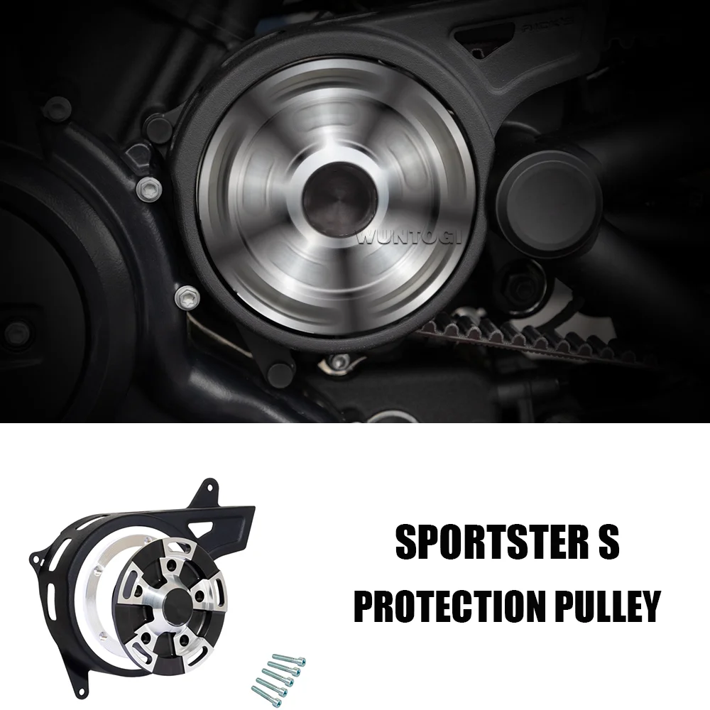 

Accessories Motorcycle Chain Protection Pulley Cover Sprocket Cover Front For Nightster 975 Sportster S 1250 RH 1250S RH975