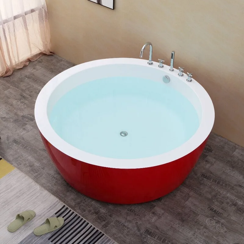European and American round freestanding modern surfing jacuzzi