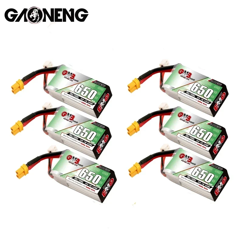 Gaoneng-レーシングドローン用のgnbリポバッテリー,4軸rcパーツ,XT30U-Fプラグ,650mah,7.4v,2s,70c,140c,XT30U-F