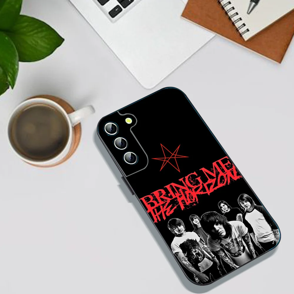 B-Bring Me B-BMTH H-Horizon Phone Case For Samsung Galaxy A52 A12 A51 S21 Edge S22ULTRA S23 S24 S20LITE Plus Ultra Black Cover