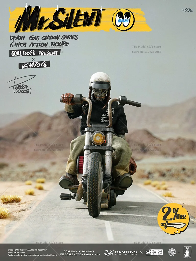 1/12 Schaal Mr.silent Highway Motorcycle Rider Personal Travel 6-inch Volledige Set Action Figure Soldaat Op Voorraad DAMTOYS PES038