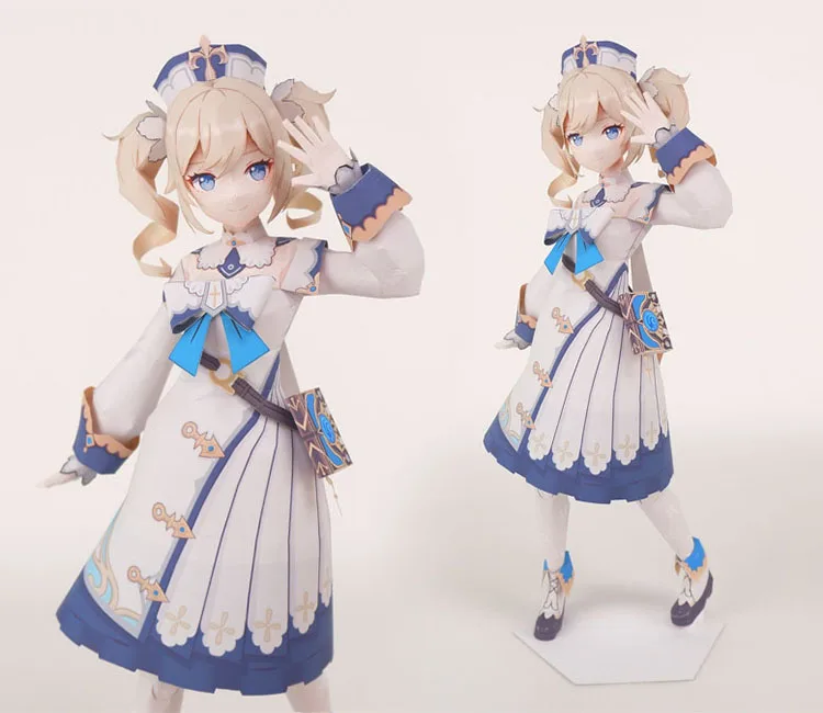 Original God Barbara DIY paper model handmade anime character ornaments