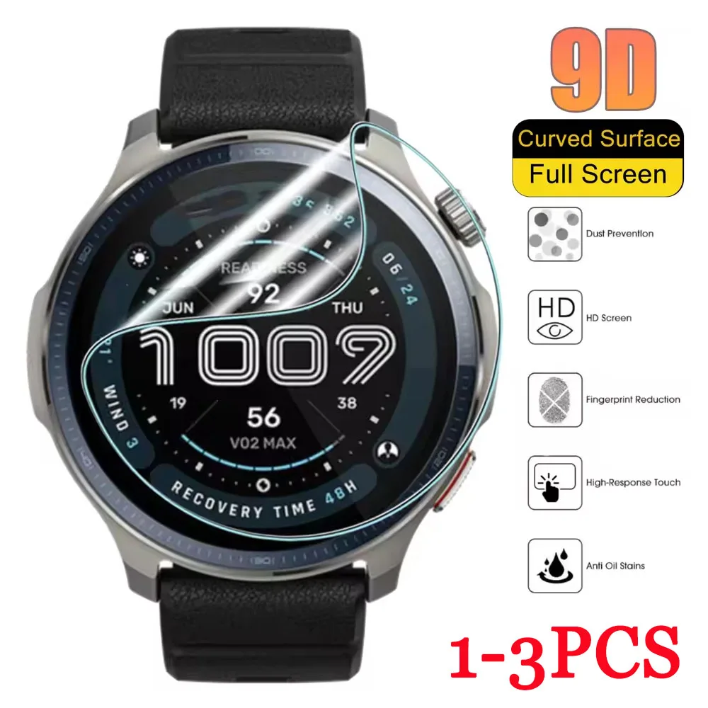 Amazfit Balance 2 용 1-3Pcs Huami Amazfit Balance 2 액세서리 용 TPU 화면 보호기 하이드로 겔 보호 소프트 필름