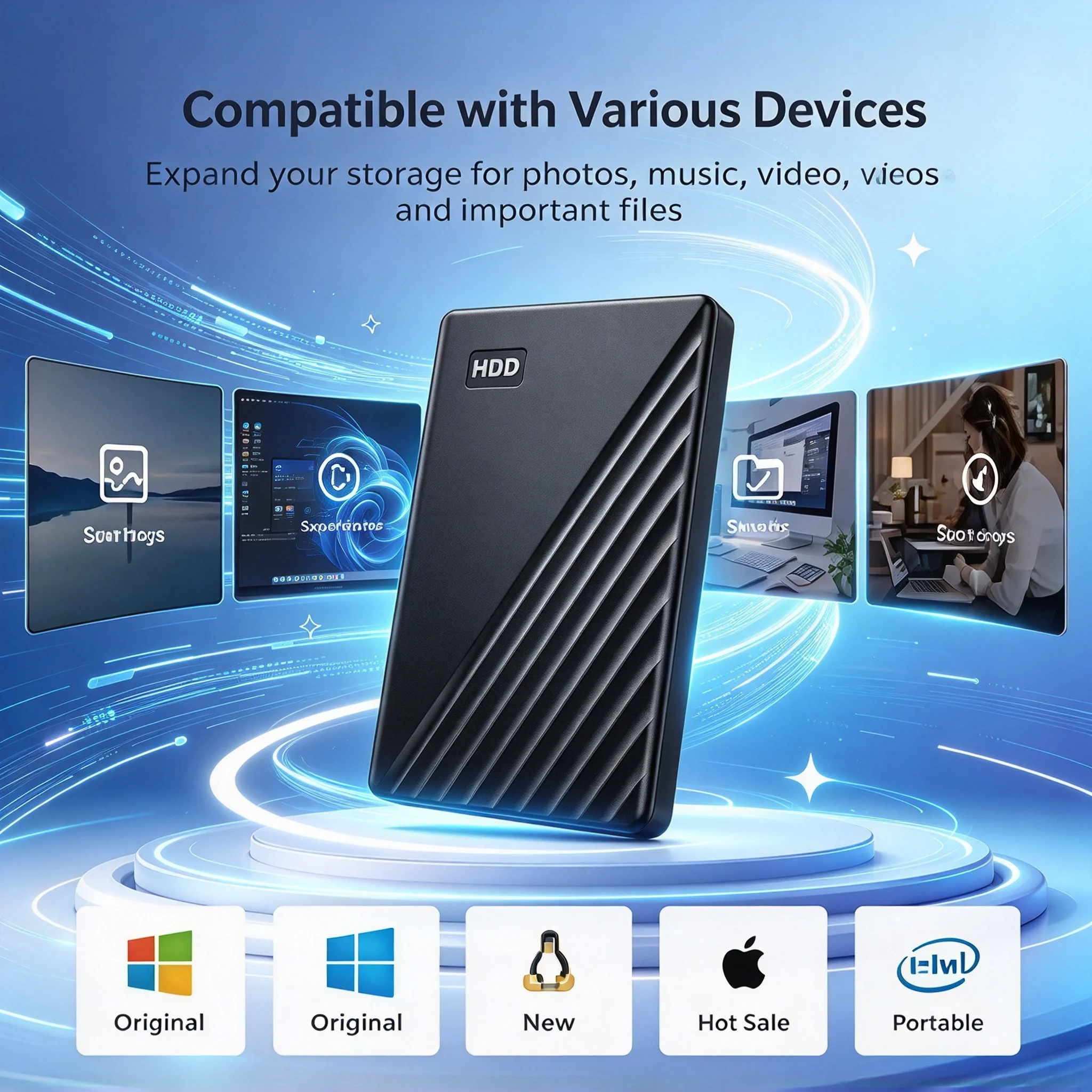 Pocket-Sized Slim Portable SSD, 2TB/1TB/500GB/4TB, Encrypted Backup, Mac, Laptop, PC, Accelerate Speed, Pro Max Ultra Plus X4SX.