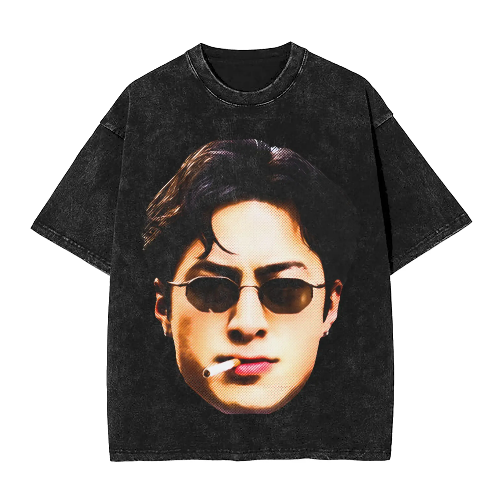 Men Women's T Shirt Vintage Hudson Williams Washed T Shirts Novelty  Summer Tee Shirt Y2K Retro Loose Casual Tops New Arrival