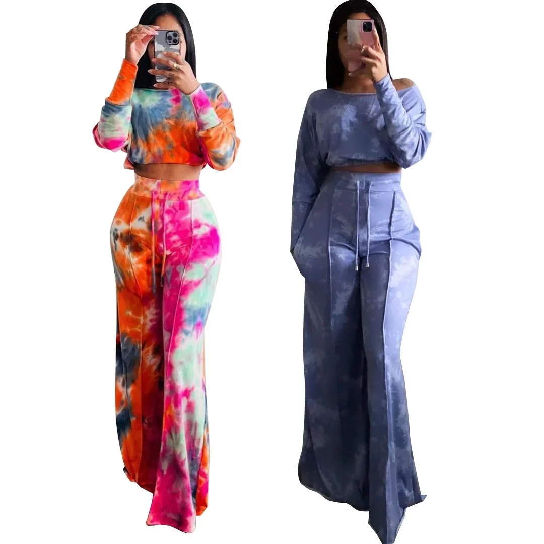 Autumn Two Piece African Clothes for Women African Long Sleeve Print Top Long Pant Matching Sets Dashiki African Clothing S-3XL