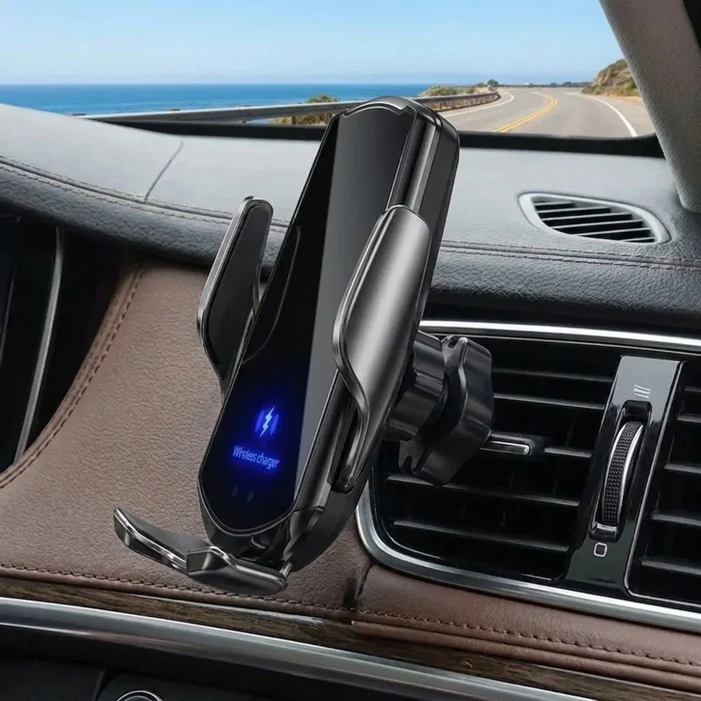 

15W Wireless Fast Charging Car Magnetic Air Vent Mount Smart Sensor Phone Holder Universal Mobile Phone Charger Holder Multicolo