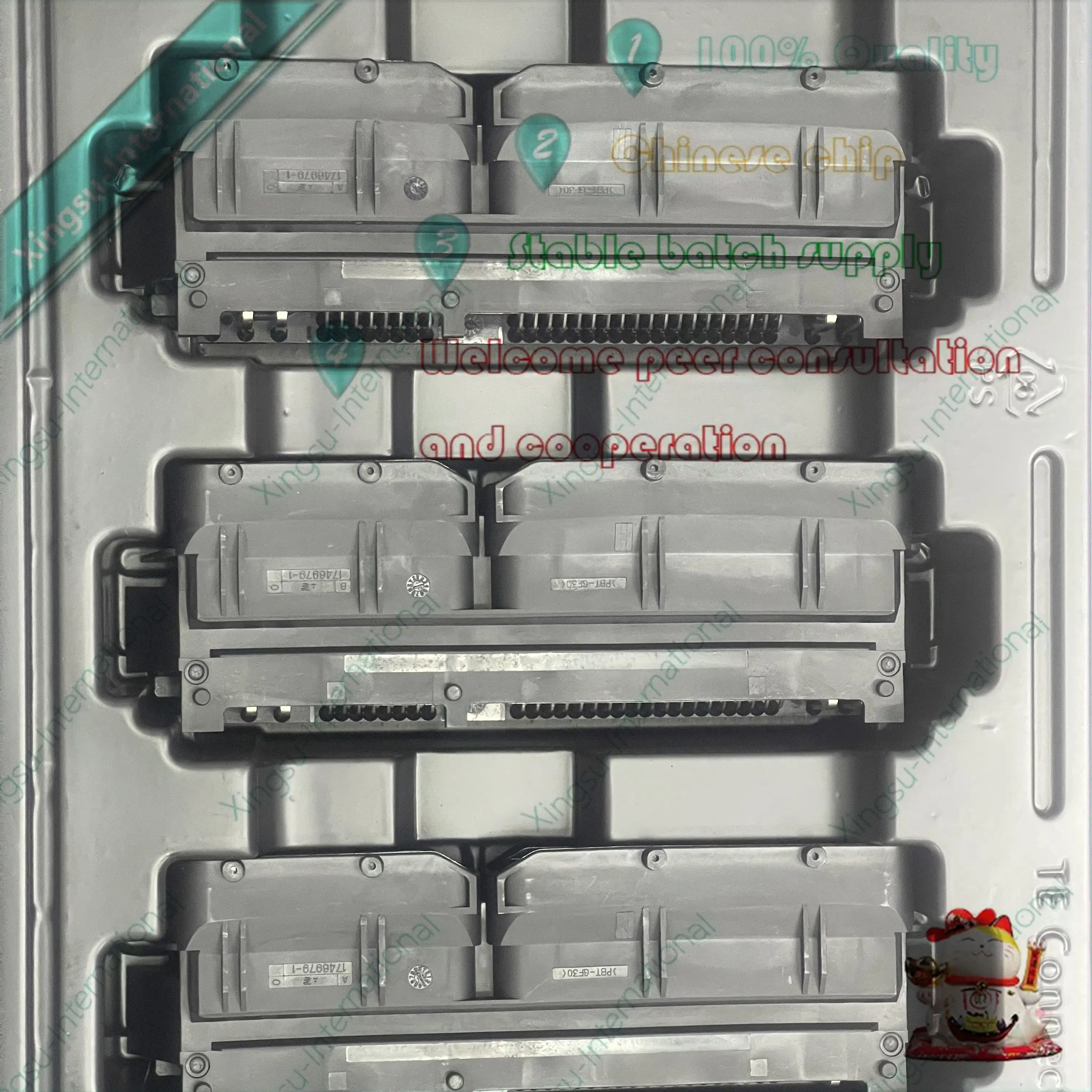 ขั้วต่อรถยนต์1746979-1ชิ้นปลั๊ก ECU 121p แผง PCB เชื่อมขาซ็อกเก็ตของแท้1ชิ้น/ชิ้น